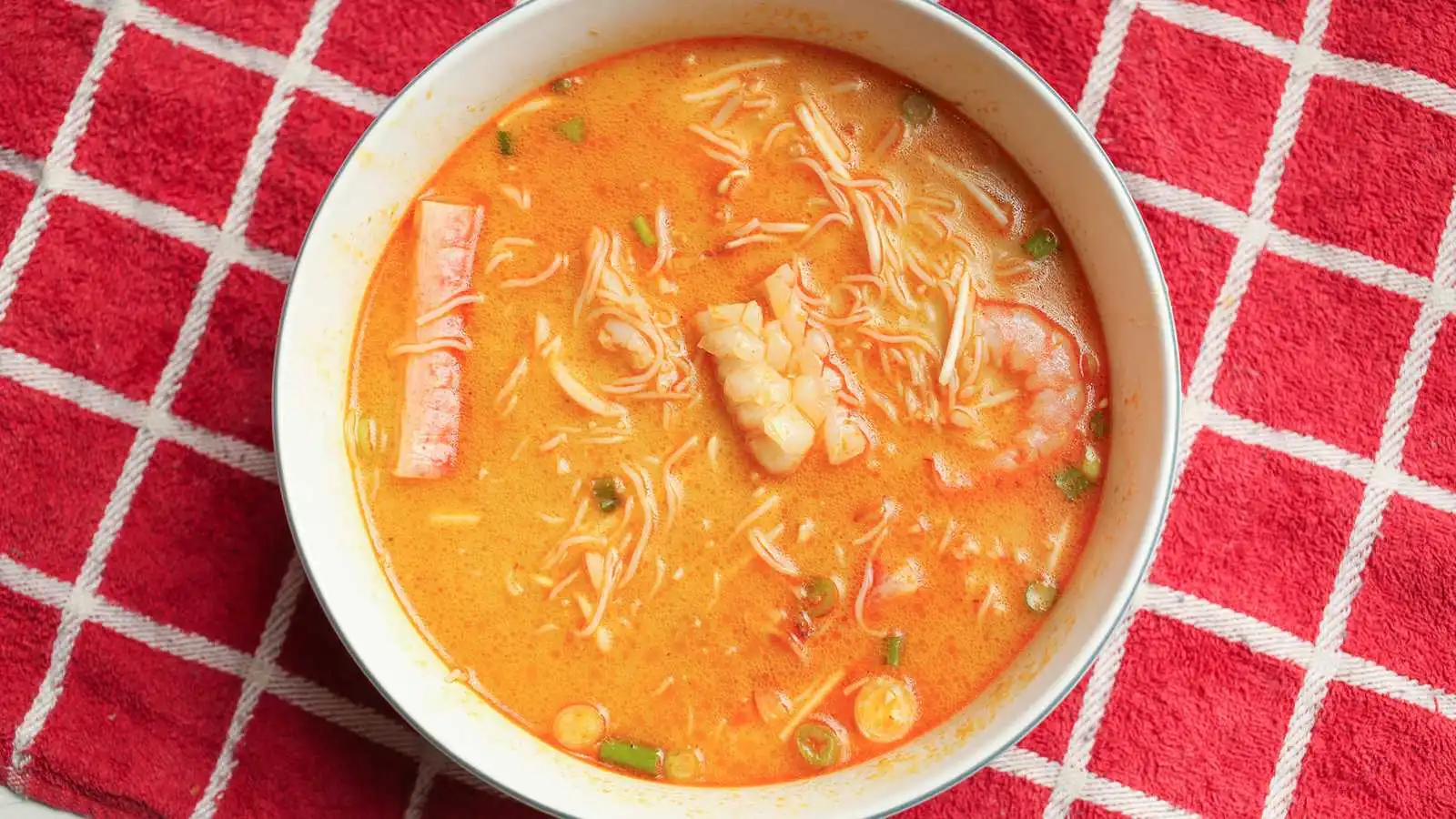 Curry rice vermicelli noodle soup at Vietnam Fortune Restaurant in Kensington, Calgary, AB