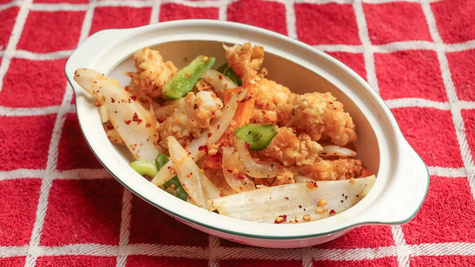 Salt and pepper squid at Vietnam Fortune Restaurant in Kensington, Calgary, AB
